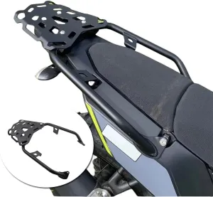 Motorcycle Rear Rack for Tenere 700 XTZ700 T700 2019 2020 2021 2022 2023 2024 Rear Luggage Racks Extended Shelf Tail Storage Cargo Rear Rack Tenere700 XT700Z Modified Parts, Black