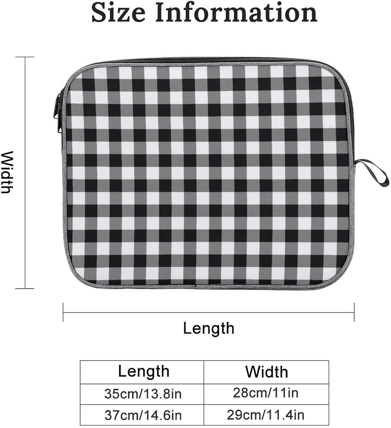 Murray Tartan Large Capacity Portable Laptop Case Unisex
