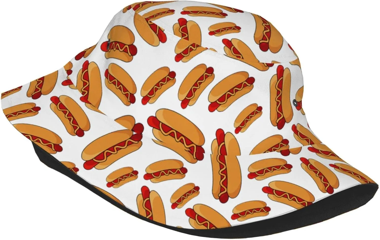 Music Rock Doodle Bucket Hat Beach Travel Fisherman Hat Packable Sun Hat Cap for Unisex Women Men