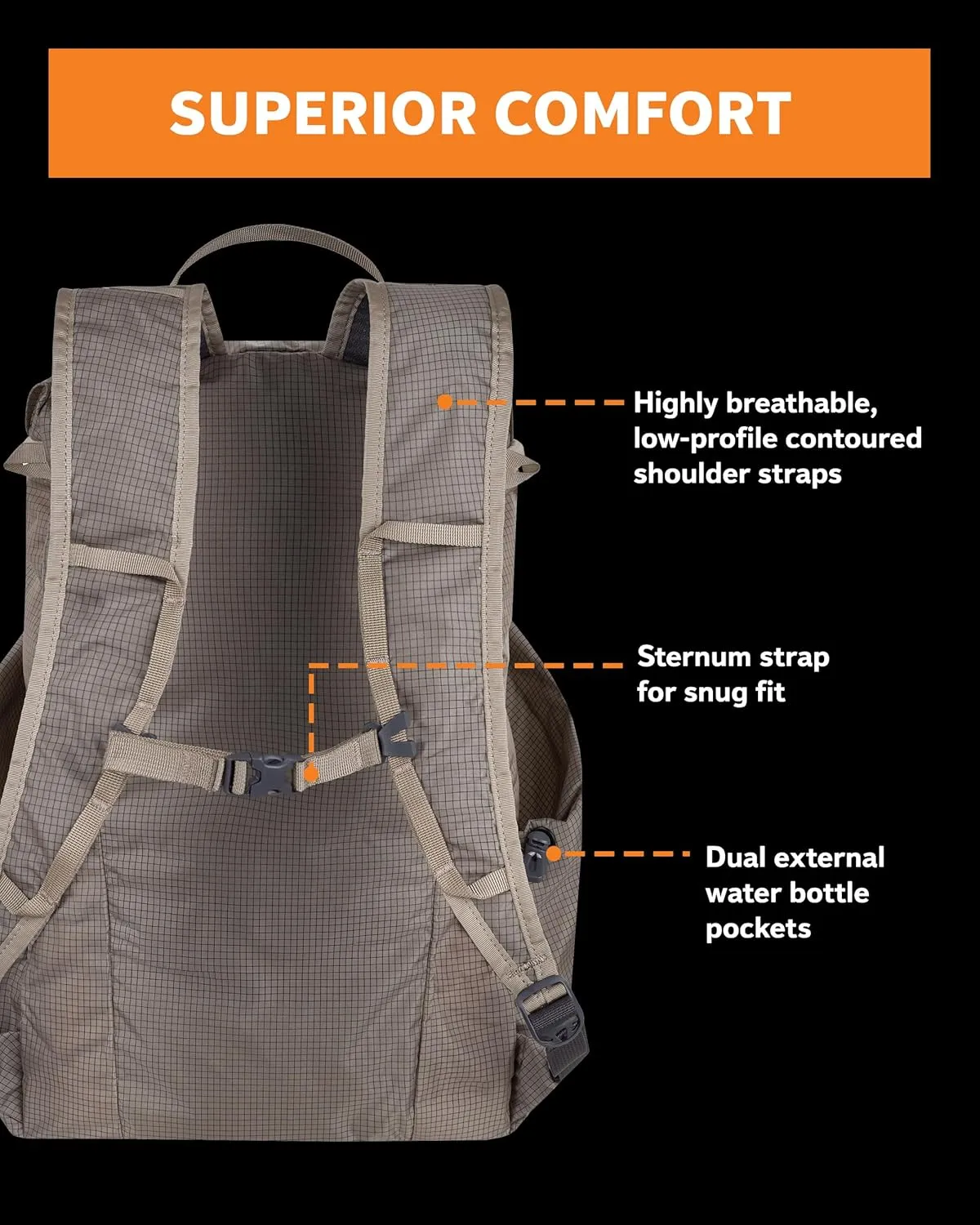 Mystery Ranch In and Out Packable Backpack - Lightweight Foldable Pack, Ponderosa, 18L