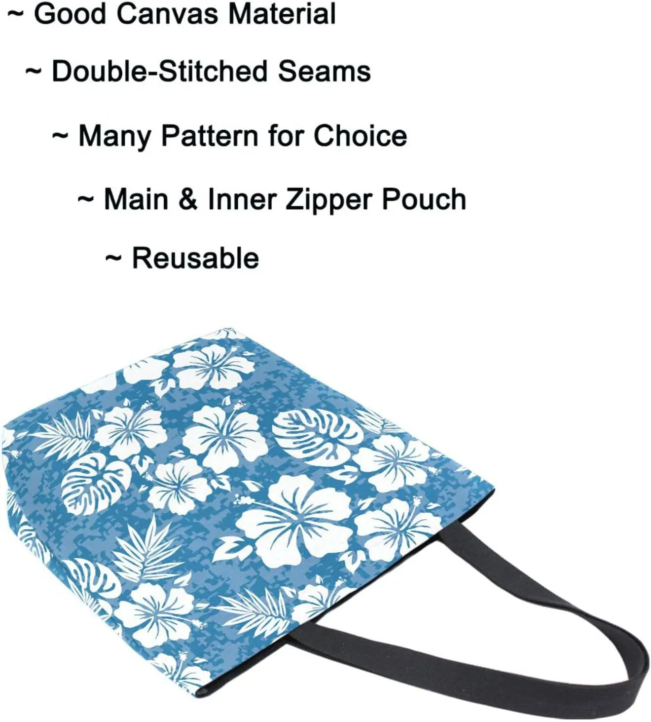 Naanle Cute Pattern Print Big Hand Bag Extra Large Shoulder Tote Bag for Beach Travel Weekender Gym Grocery Shopping