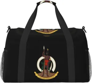 National Emblem Of Vanuatu Travel Duffel Bag Large Foldable Waterproof Overnight Bag For Beach Swim Bags Pool Sports Gym