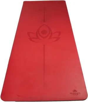 Natural Yoga and Exercise Mat - Excellent Grip and Joint Protection, Includes Carry Strap.