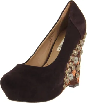 Naughty Monkey Women's Vice Wedge Pump