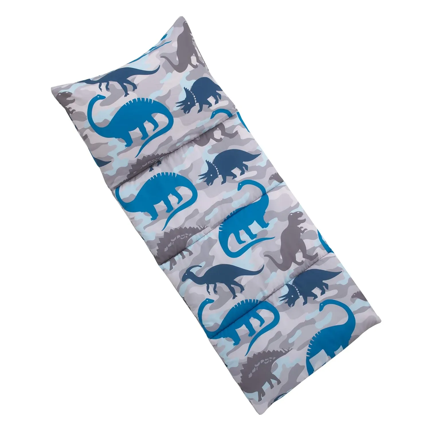 Navy, Grey & Royal Blue Dino Deluxe Easy Fold Nap Mat, Navy, Royal, Grey, Camo