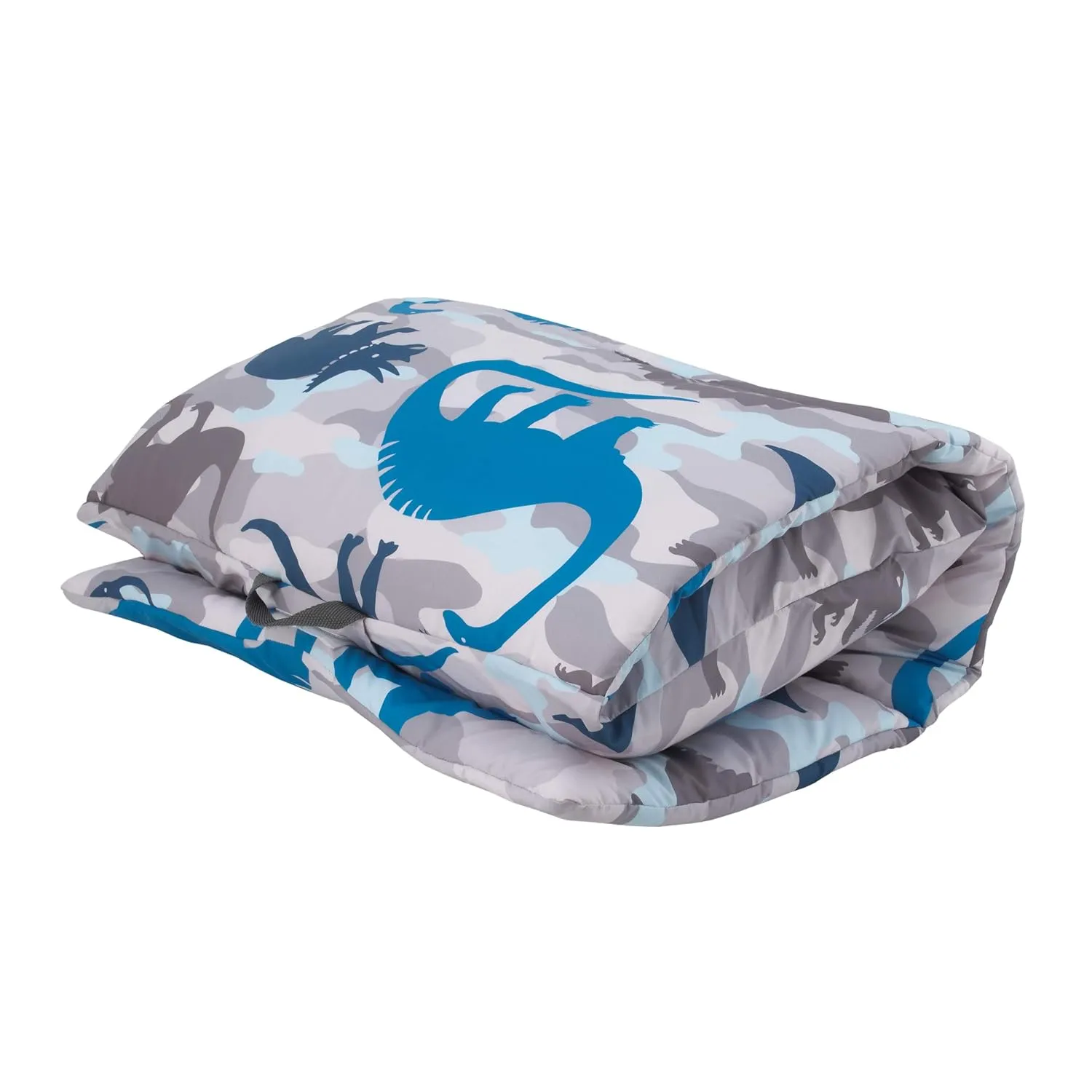 Navy, Grey & Royal Blue Dino Deluxe Easy Fold Nap Mat, Navy, Royal, Grey, Camo