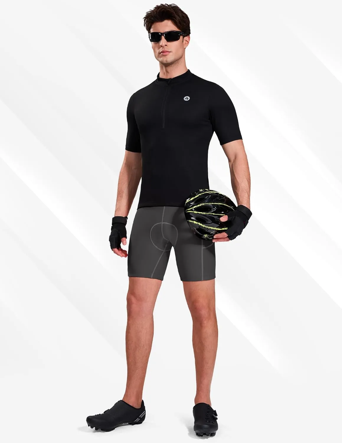Nepest Cycling Underwear for Men Bike Shorts 4D Padded Biking Road Bicycle Biker MTB Liner Padding Shorts with Pockets