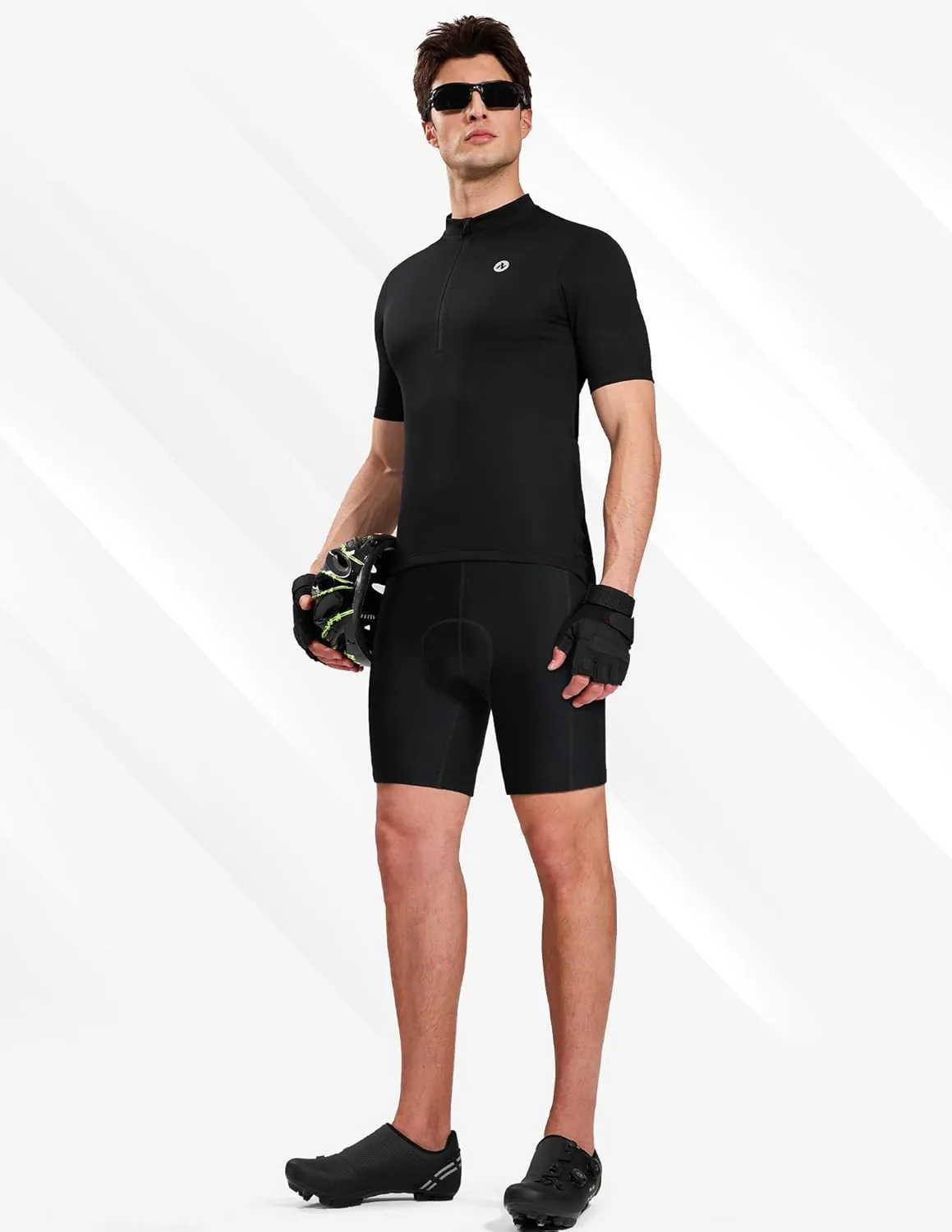 Nepest Cycling Underwear for Men Bike Shorts 4D Padded Biking Road Bicycle Biker MTB Liner Padding Shorts with Pockets