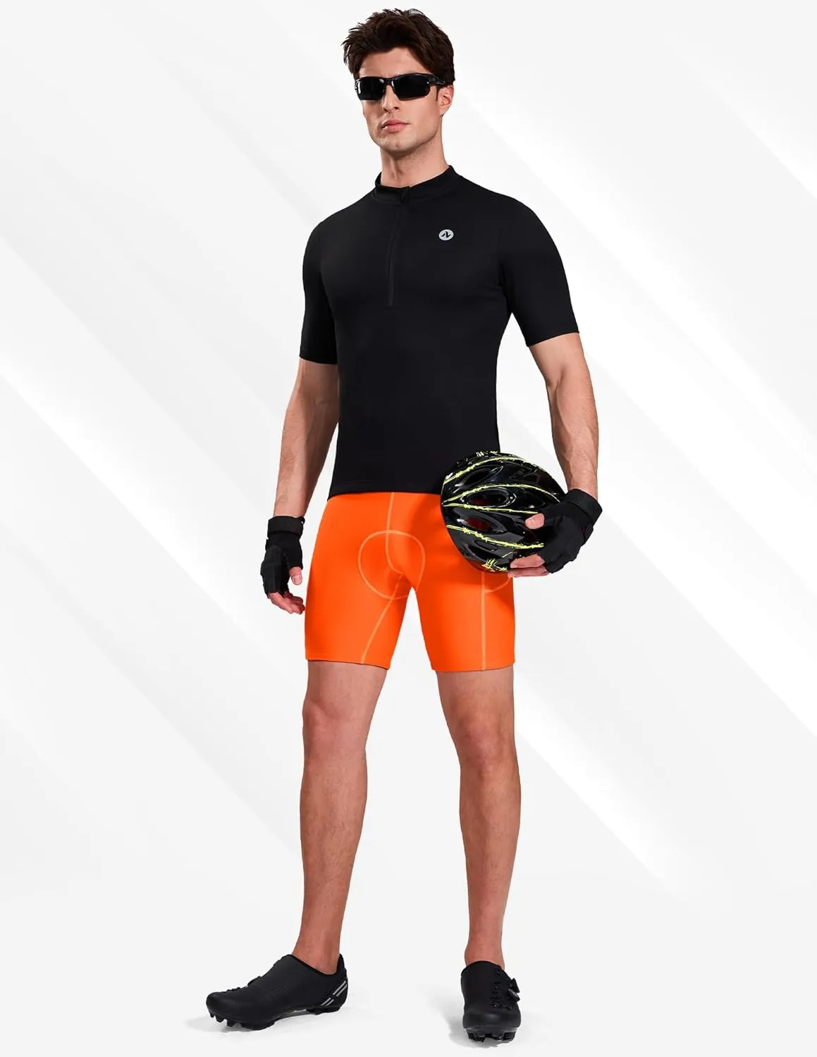 Nepest Cycling Underwear for Men Bike Shorts 4D Padded Biking Road Bicycle Biker MTB Liner Padding Shorts with Pockets
