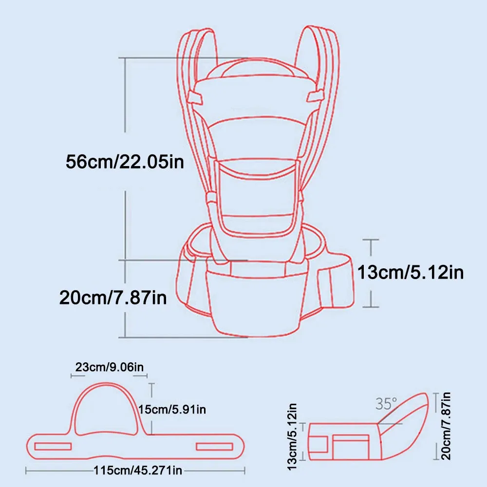 Newborn Ergonomic Baby Carrier Backpack Infant Baby Hipseat Carrier Front Facing Ergonomic Kangaroo Baby Wrap Sling Travel