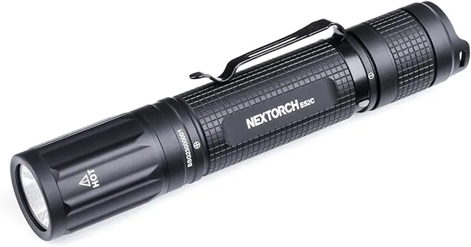 NEXTORCH E52C Rechargeable Flashlight High Lumen, 3000 Lumen Tactical Flashlight with 3 Mode & Strobe for Outdoor Hiking, Daily Overhaul, Camping, Proximity Finding, Urban Commuting, Emergency Defense