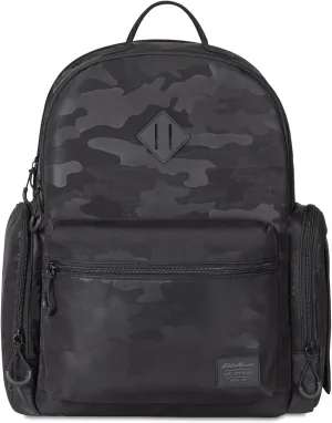 NOJO Eddie Bauer Camo Backpack Diaper Bag - Black & Gray