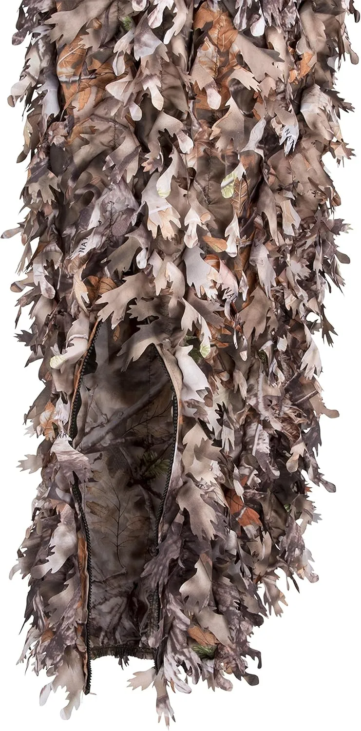 North Mountain Gear Ghillie Suit - Camo Hunting Suit - 3D Leafy Suit - Woodland Camouflage Jacket & Pants - Breathable