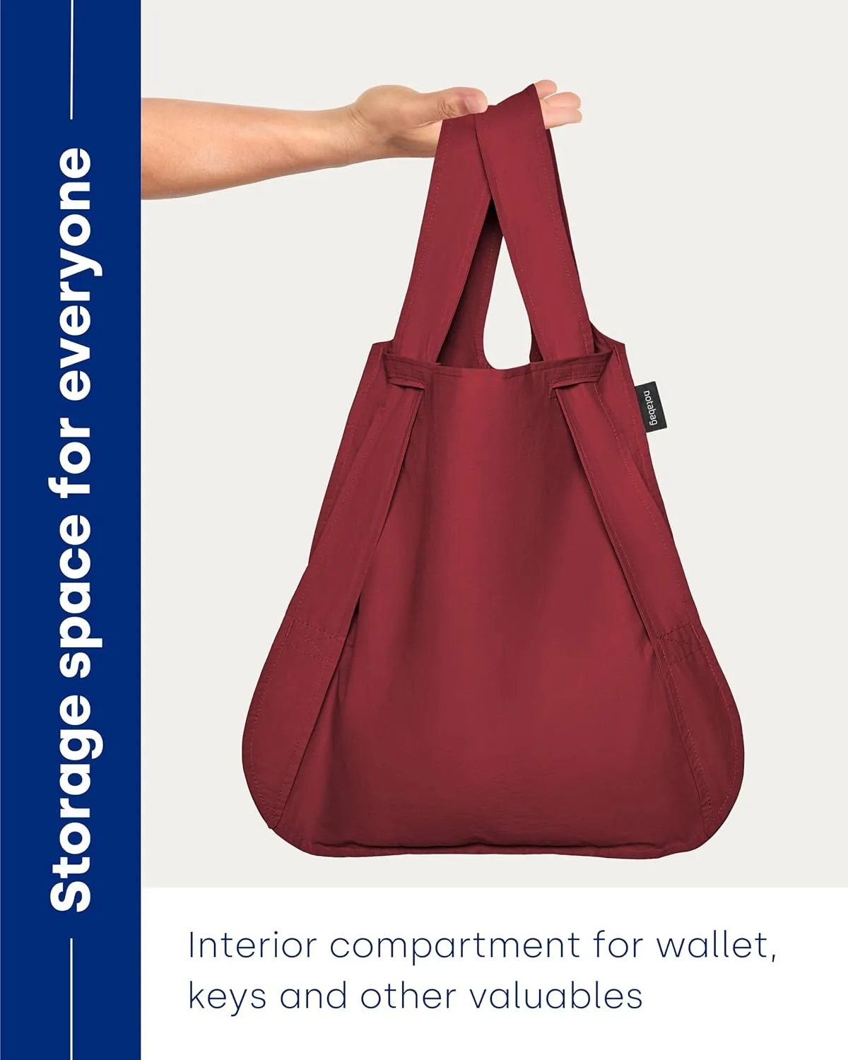 Notabag – 2 in 1 Backpack and Bag – Backpack waterproof – reusable grocery bags foldable