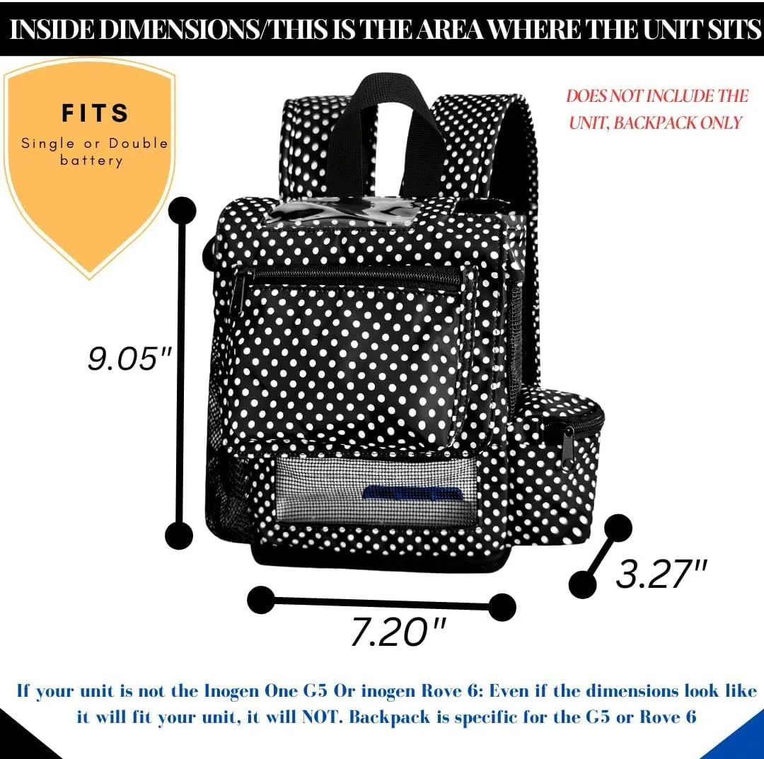 O2TOTES USA Premium Lightweight Carrier for Inogen One G5 Portable Oxygen Backpack