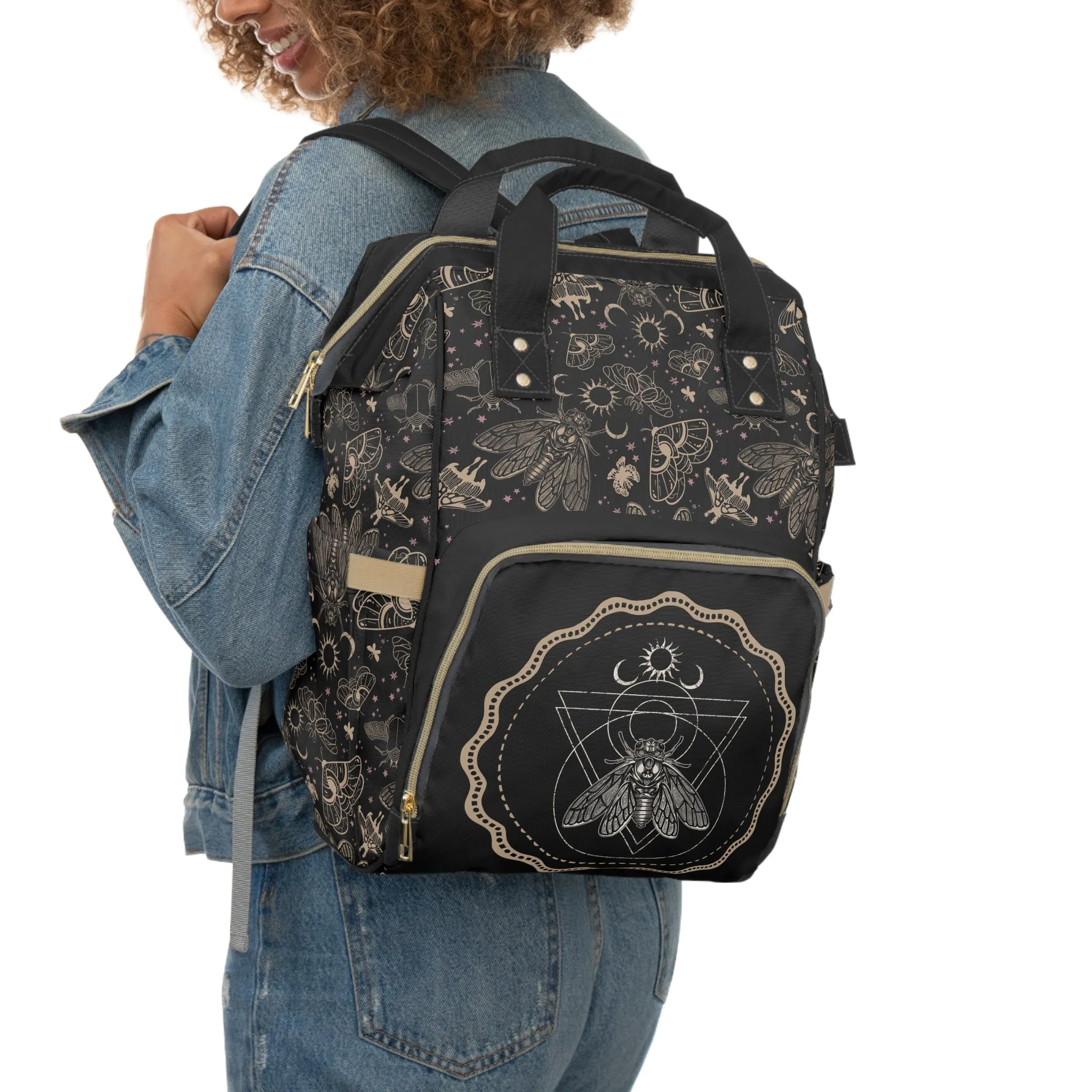 Occult Cicada Multifunctional Diaper Backpack