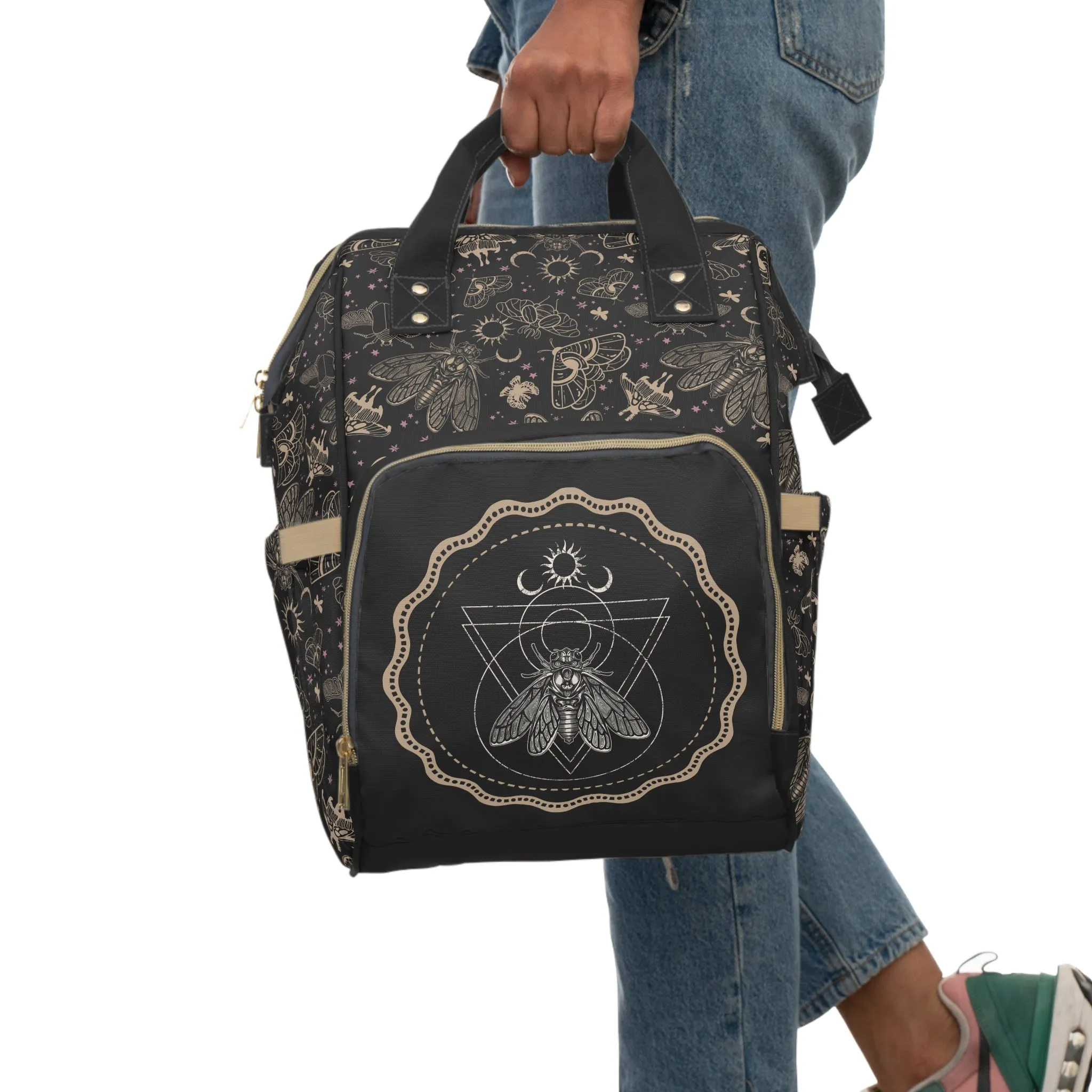Occult Cicada Multifunctional Diaper Backpack