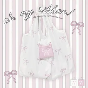 oh, my ribbon! ౨ৎ foldable shopping bag