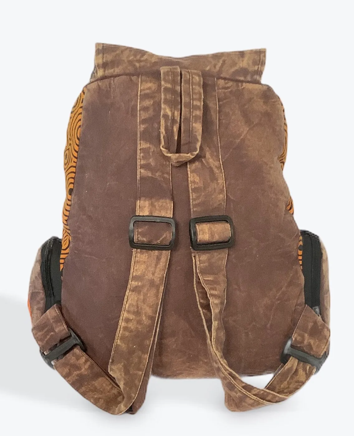 Om Stonewashed Patchwork Backpack