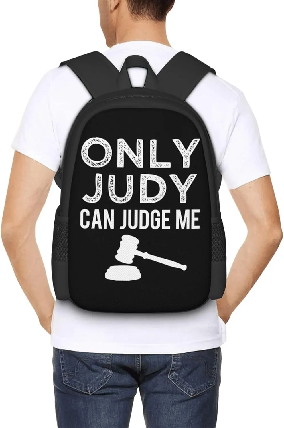 Only Judy Can Judge Me Backpack Lightweight Large Capacity Laptop Backpack Travel Backpacks for Unisex