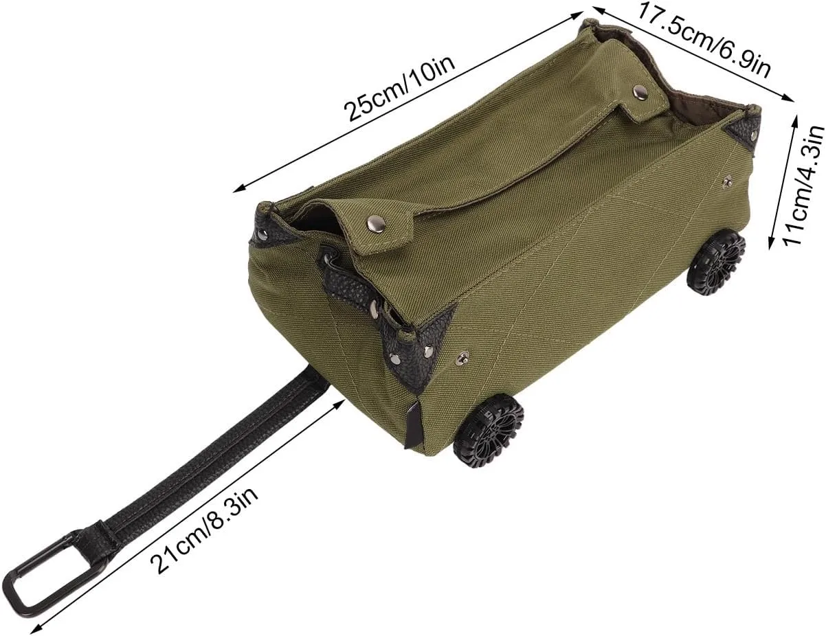 Outdoor Camping Storage Box, Truck Bed Storage Box Storage Bins with Wheels Wear Resistant Waterproof Large Capacity Cart Storage Box for Cars Home