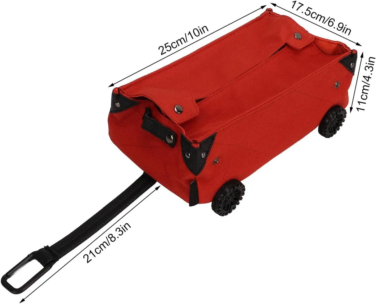 Outdoor Camping Storage Box, Truck Bed Storage Box Storage Bins with Wheels Wear Resistant Waterproof Large Capacity Cart Storage Box for Cars Home
