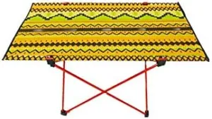 Outdoor Furniture Aluminium Alloy Folding Picnic Table Light Portable Camping Road Trip Mountain Climbing Hopeful