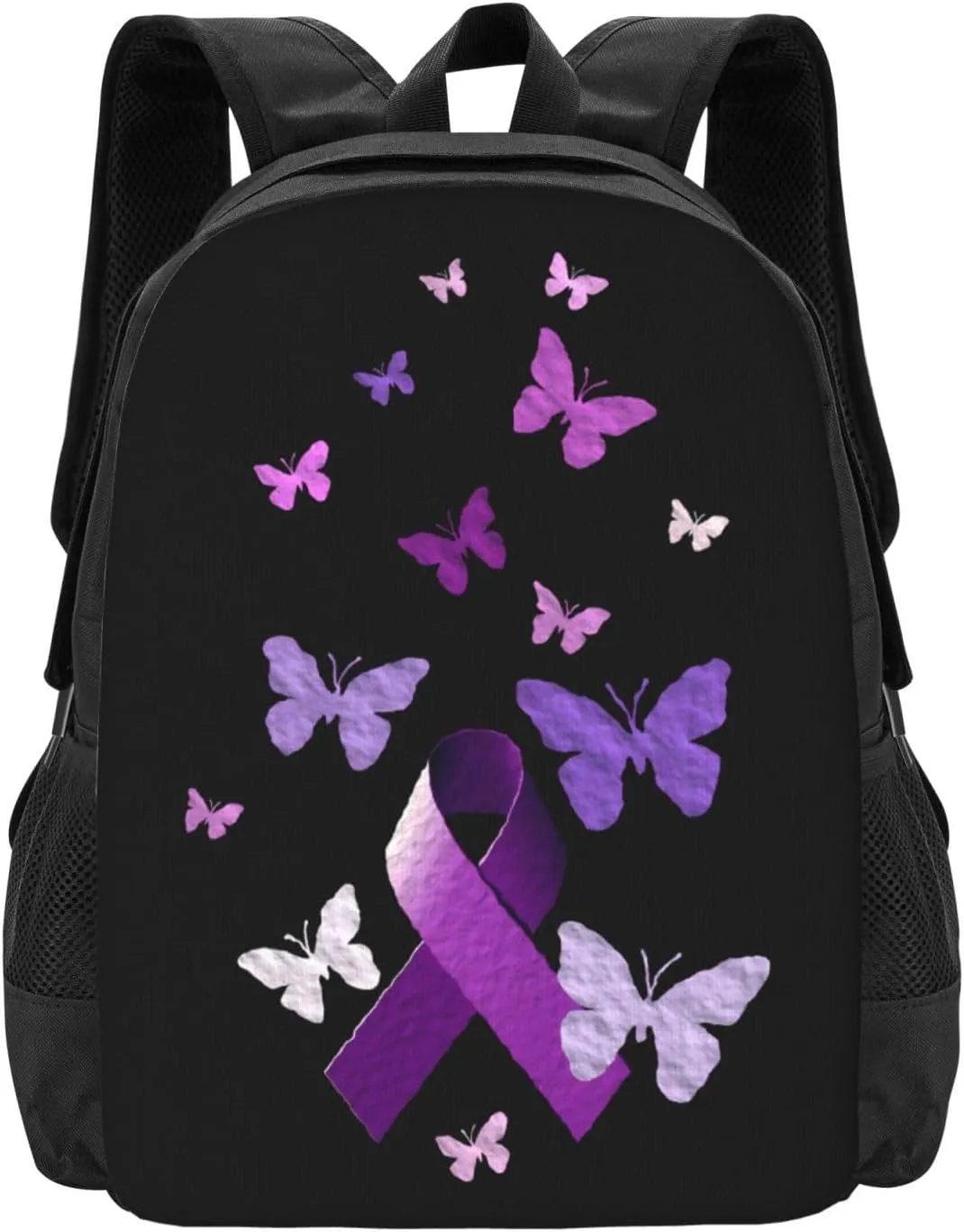 Pancreatic Cancer Awareness Backpack Lightweight Large Capacity Laptop Backpack Travel Backpacks for Unisex
