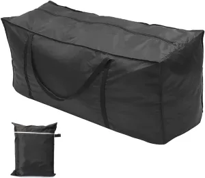 Patio Cushion Storage Bag Waterproof Extra Large Outdoor Furniture Bag Christmas Tree Storage Bag with Zipper and Handle Indoor Home Multi-Function Organizer