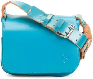 Patricia Nash Strapped Vintage Leather Armerina Square Flap Bag