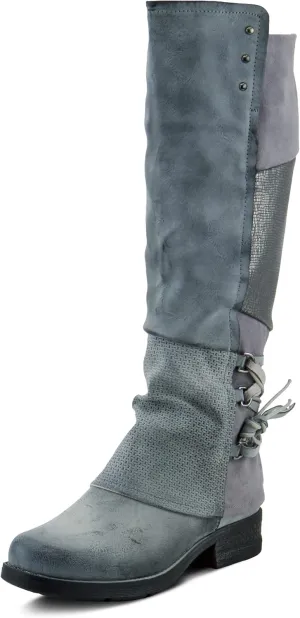PATRIZIA Spring Step Maxie Boots for Women - Modern Pull-On Tall Boots with Zipper Closure - Knee High Ladies Boots for Outdoor