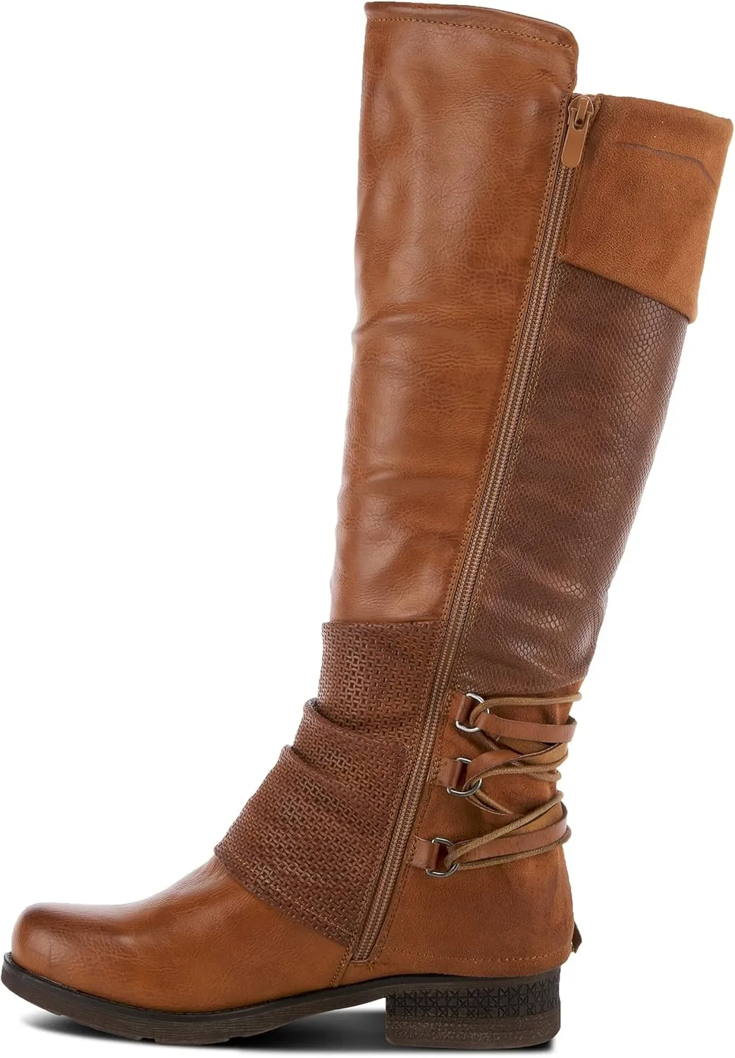 PATRIZIA Spring Step Maxie Boots for Women - Modern Pull-On Tall Boots with Zipper Closure - Knee High Ladies Boots for Outdoor