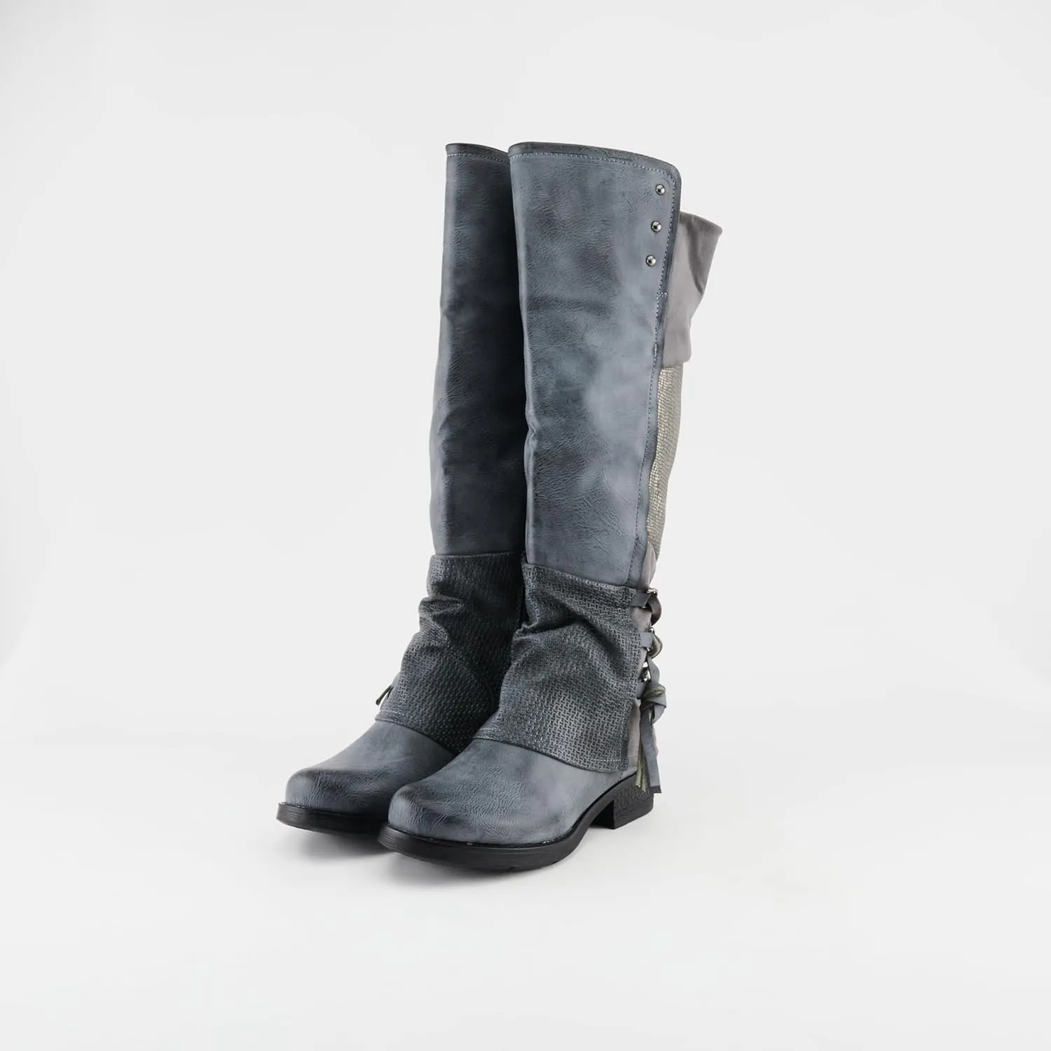 PATRIZIA Spring Step Maxie Boots for Women - Modern Pull-On Tall Boots with Zipper Closure - Knee High Ladies Boots for Outdoor