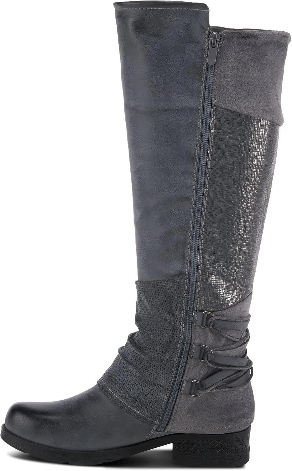 PATRIZIA Spring Step Maxie Boots for Women - Modern Pull-On Tall Boots with Zipper Closure - Knee High Ladies Boots for Outdoor