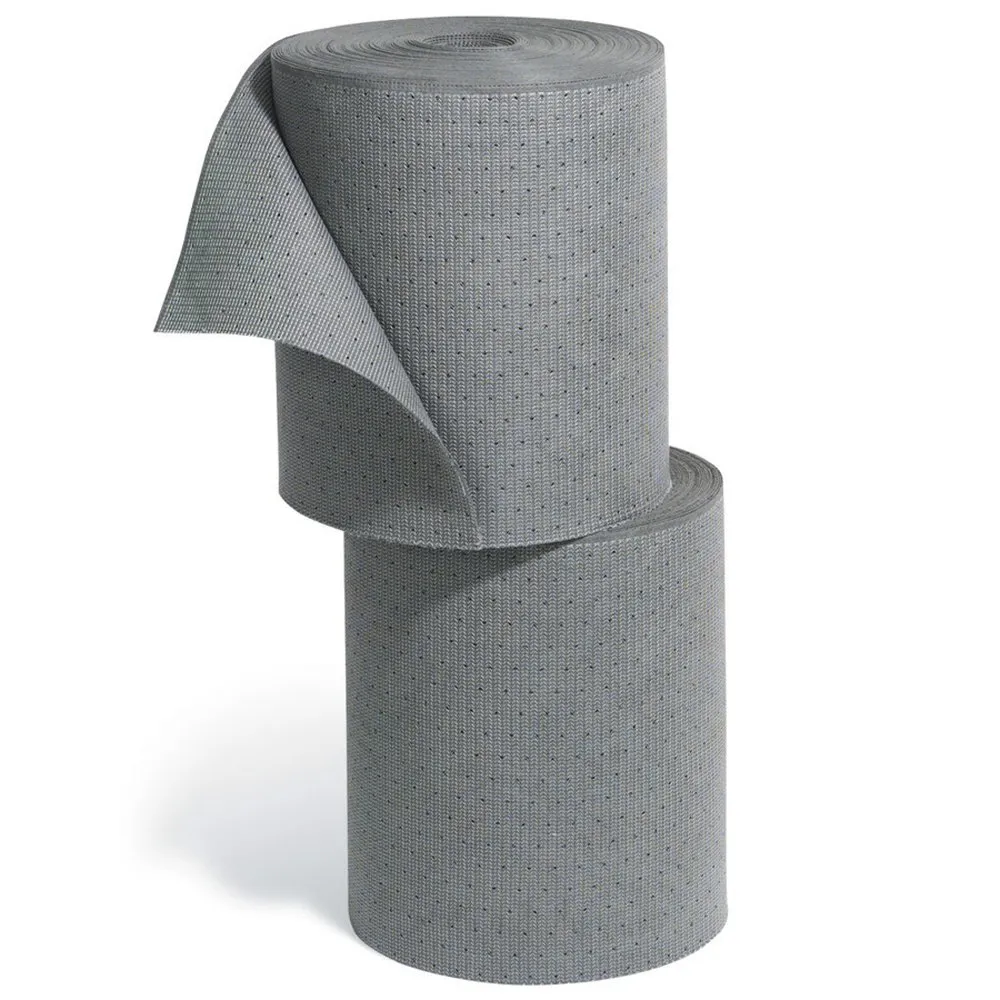 PIG Corporation New Pig Elephant Absorbent Mat Pad, Zigzag Stitching for Extreme Durability, 16 oz Absorbency Per Pad, Mediumweight, Absorbs Oils & Water, 20" x 16.5", Gray (100 Pads), MAT286