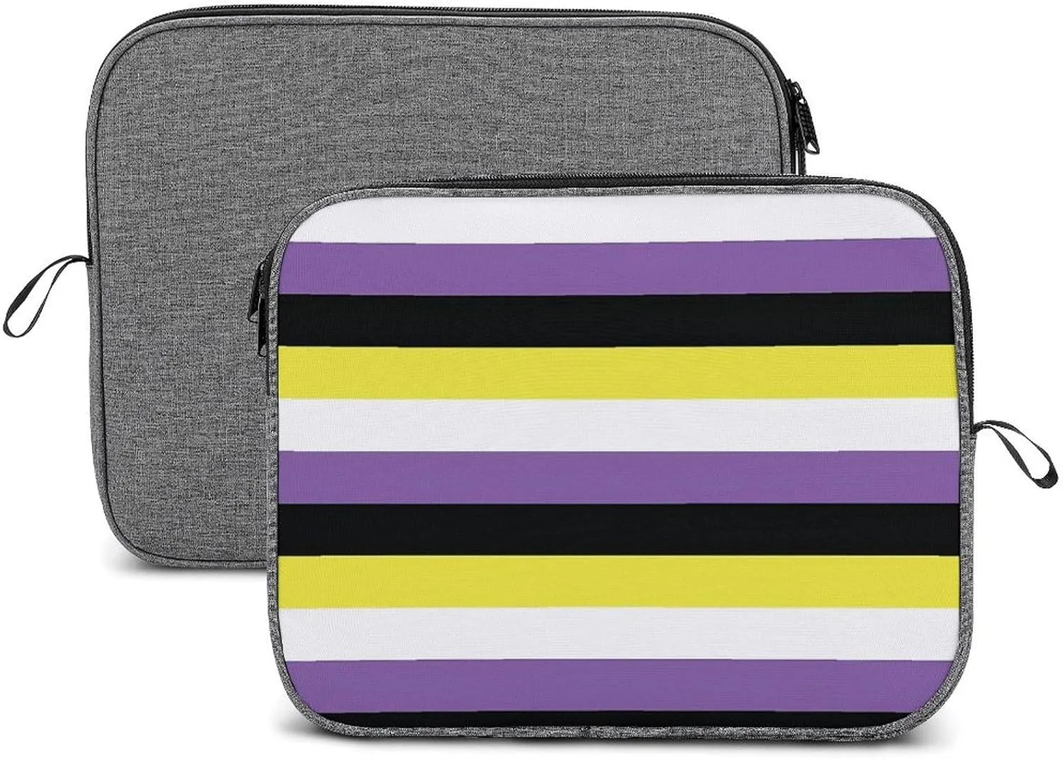 Pink Black Gray Argyle Large Capacity Portable Laptop Case Unisex