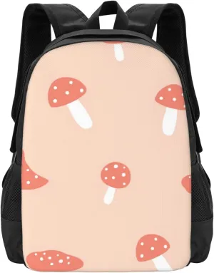 Pink Mushroom Lightweight Packable Backpack Travel Casual Large Capacity Daypack Foldable Backpack For Men Women