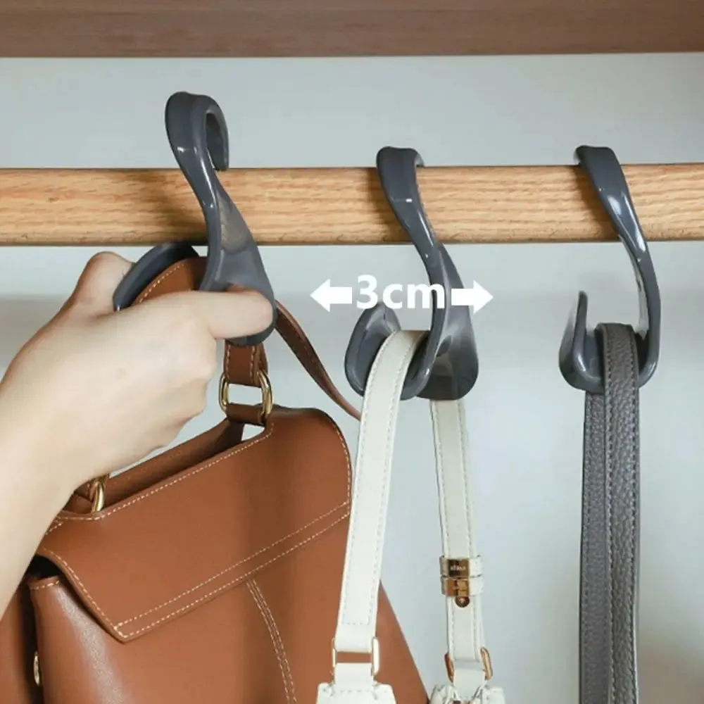 Plastic Closet Bag Hooks – Hanging Storage Rack