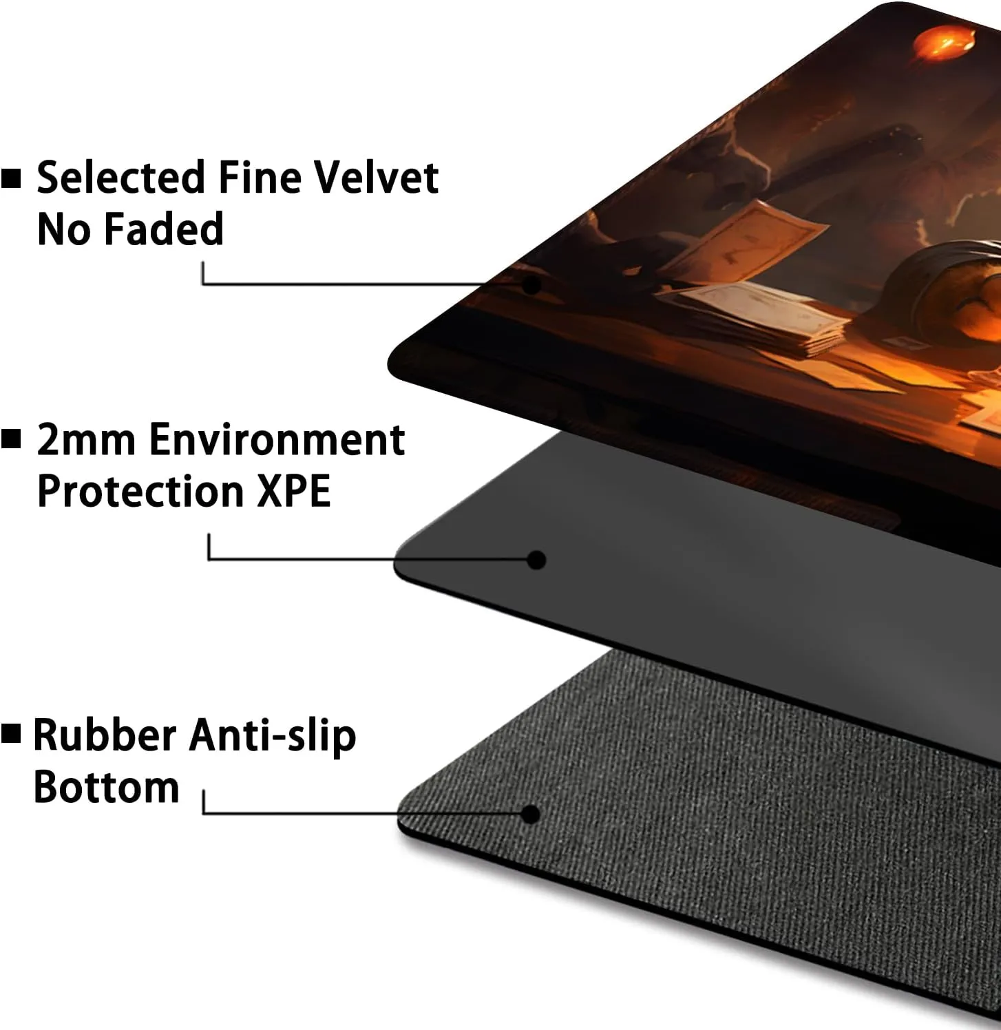 Playmat for MTG, with Free Storage Bags,Game Mat 24 x 14 inches, TCG and Board Game Mat for Cards,Mousepad Desk Mats (Regular)