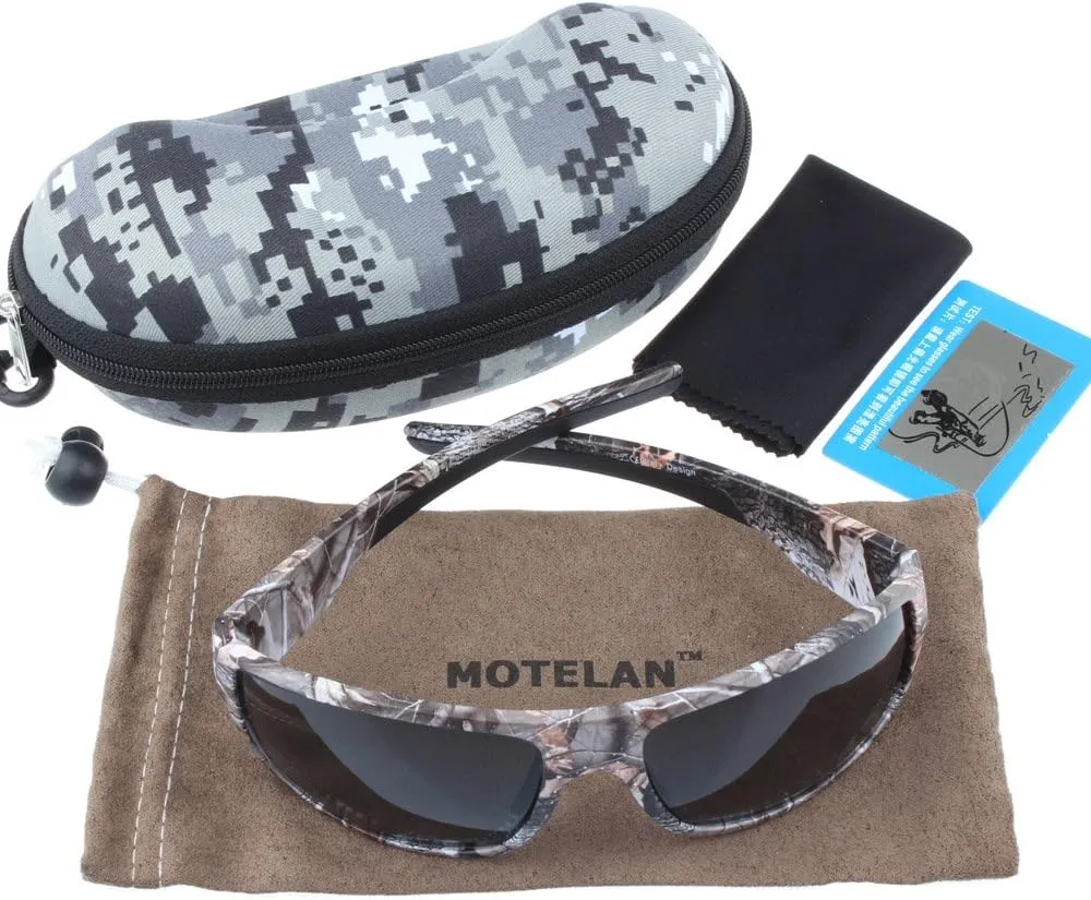 Polarized Outdoor Sports Sunglasses Tr90 Camo Frame for Men Women Driving Fishing Hunting Reduce Glare