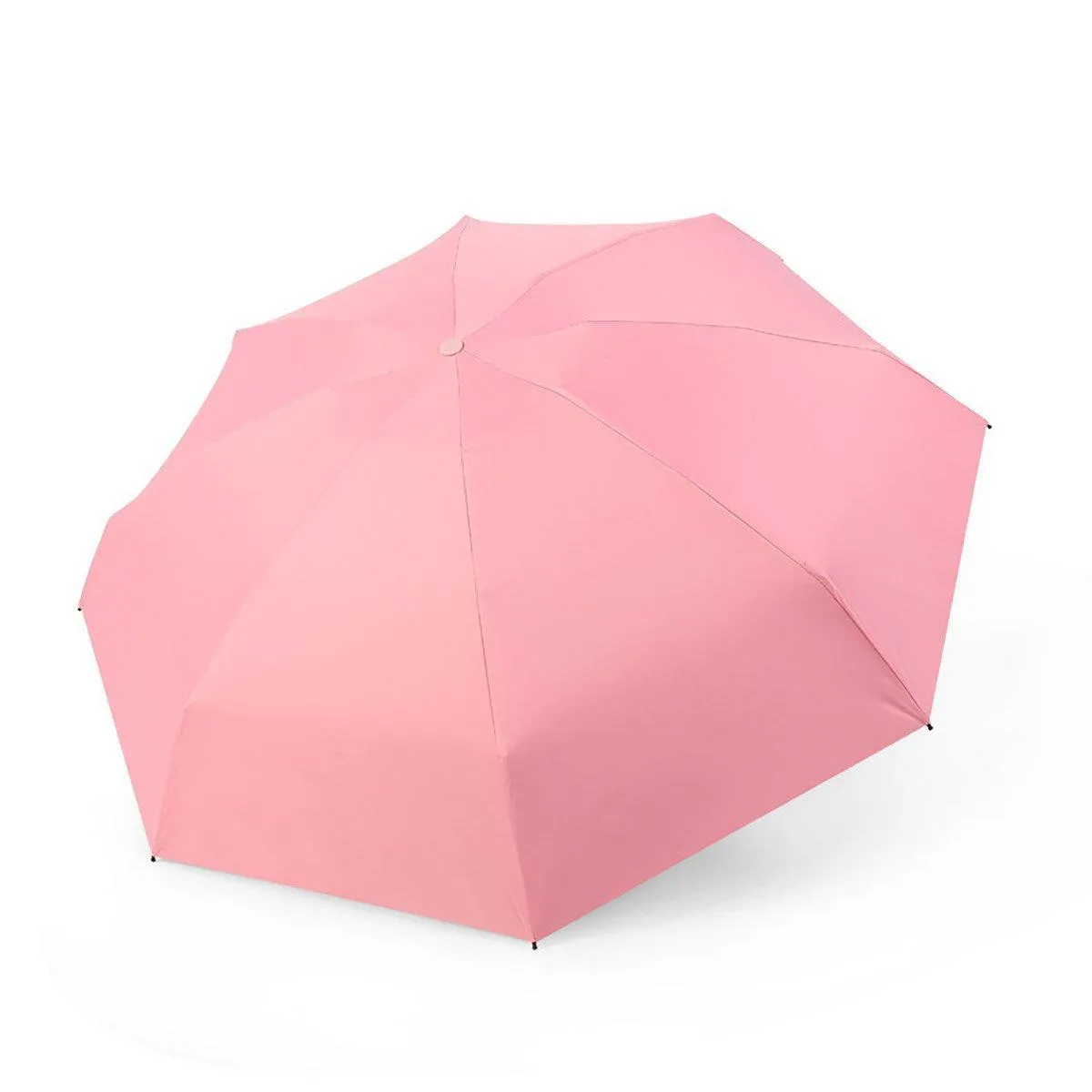 Portable Five Fold Sun Protection Umbrella Compact Travel Folding Umbrella