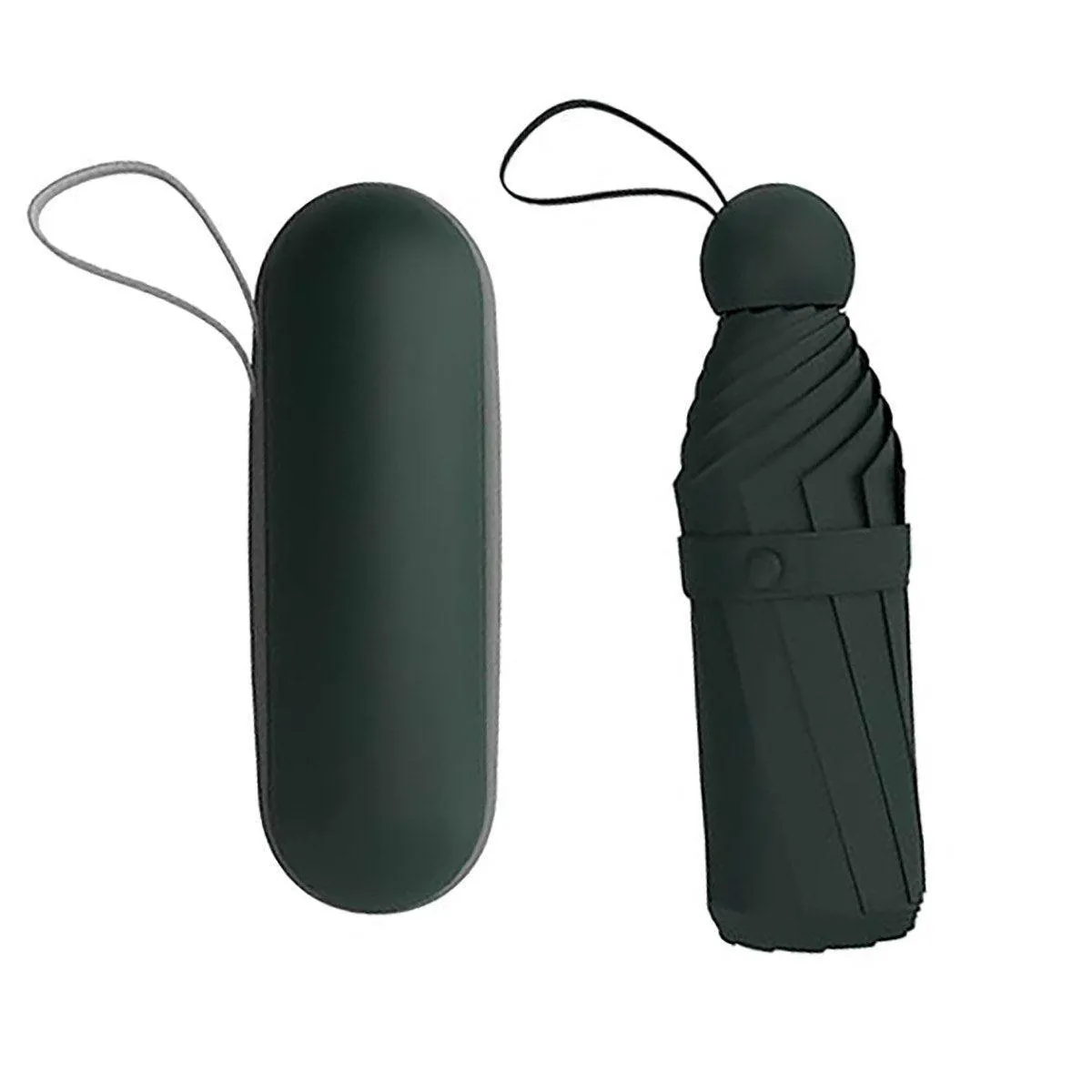 Portable Five Fold Sun Protection Umbrella Compact Travel Folding Umbrella