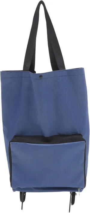 Portable Hand-wheel Drive Reusable Grocery Bag with Large Capacity Folding Shopping