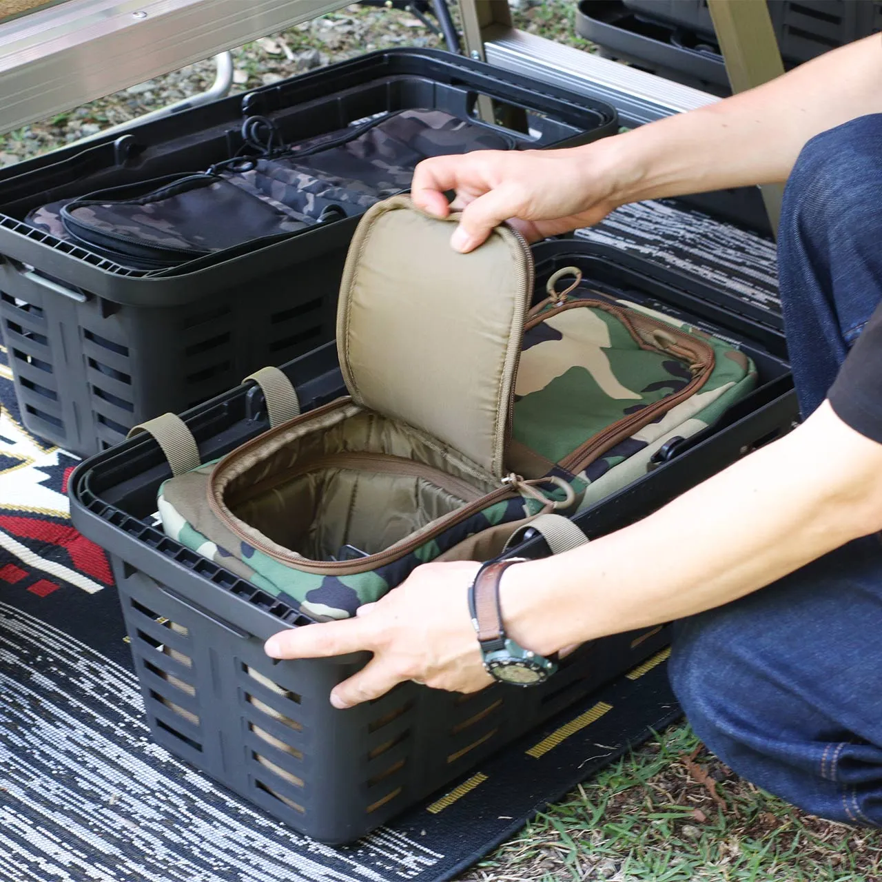 Post General Field Bag For HD Basket Long - Wolfcamo