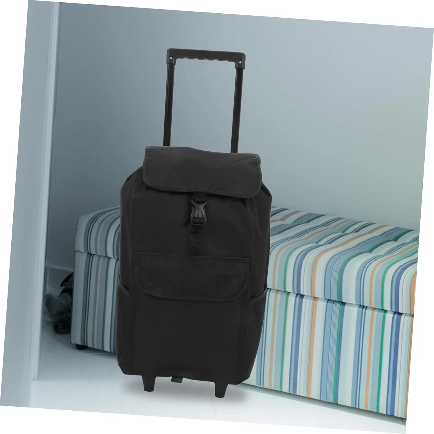 PRETYZOOM Heavy Duty Trolley Cart Replacement Bag Shopping Cart Cloth Bag with Side Pocket for Outdoor Shopping and Travel Oxford Foldable Design