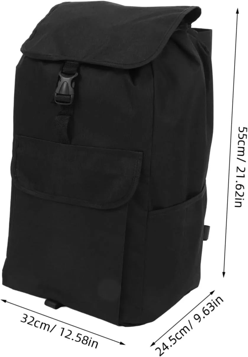 PRETYZOOM Heavy Duty Trolley Cart Replacement Bag Shopping Cart Cloth Bag with Side Pocket for Outdoor Shopping and Travel Oxford Foldable Design