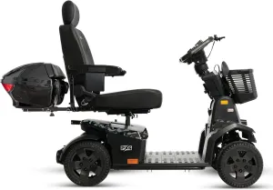 Pride Mobility PX4   Accessories, Heavy Duty Power Mobility Scooter for Adults and Seniors, 500 lb Weight Capacity, 23.4 Mile Range, NFC Ignition, Full Suspension, and LED Lighting (Jungle Camo)