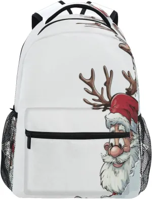 Probe Santa Backpack Daypack Travel School Book College Bag for Mens Womens Teens Boys Girls