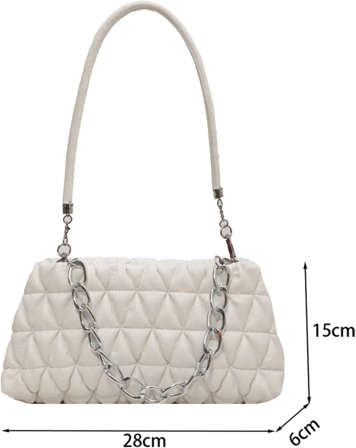 PU Leather Crossbody Bag Ladies Shoulder Top Handle Chain Bags Handbag Purse Evening Bag