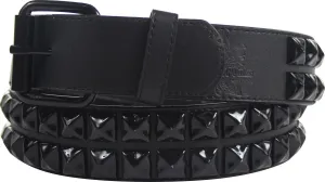Punk Rock Classic Pyramid Studded Leather Belt by BodyPunks